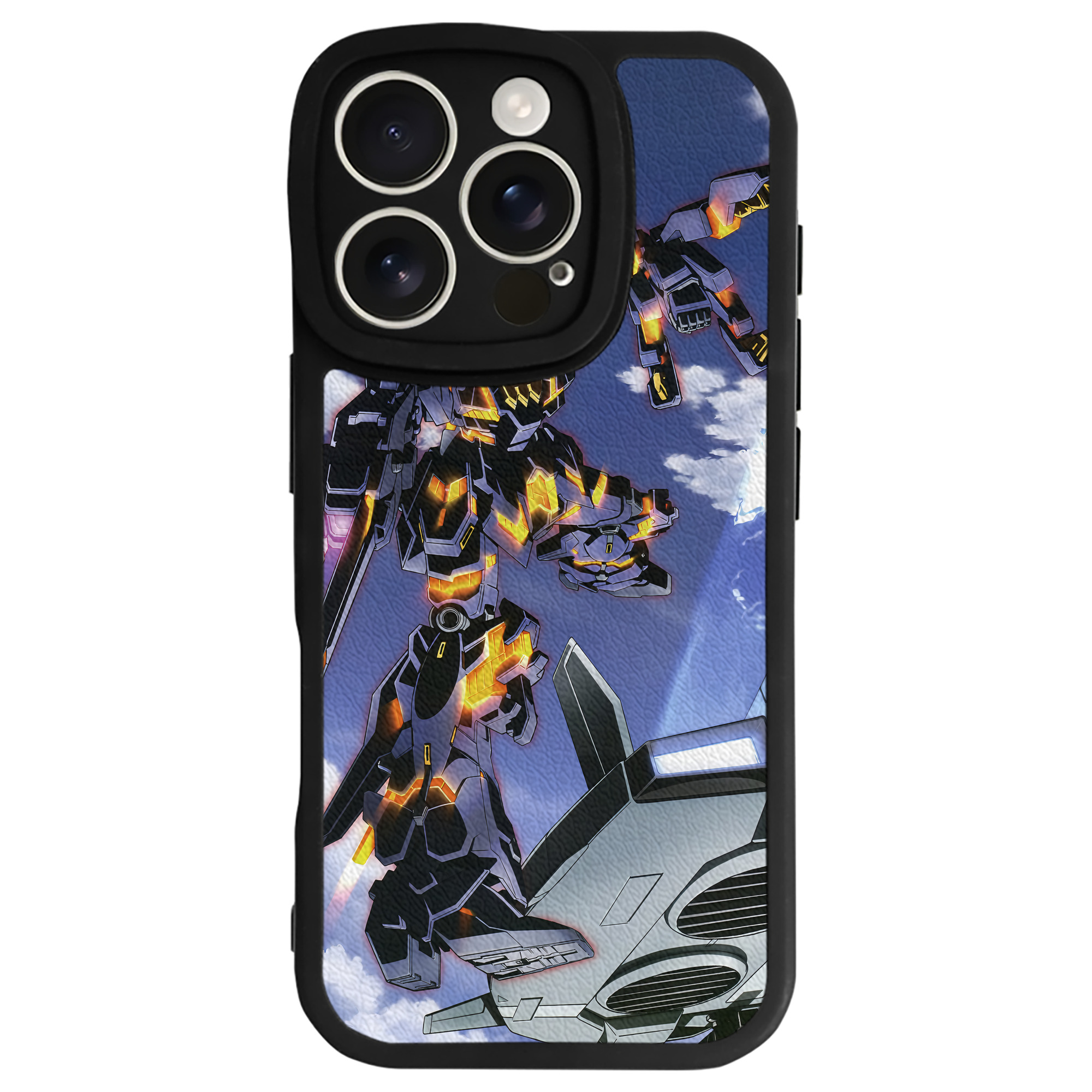 （画像用） 機動戦士ガンダム Mobile Suit Gundam 【iPhone 16シリーズ対応】シリコンスマホケース（レザー調） 材質：シリコン